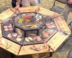 3-In-1 Fire Pit Grill And Table