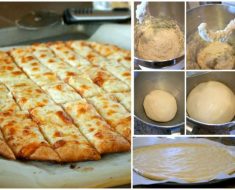 Fail Proof Pizza Dough and Cheesy Garlic Sticks Recipe