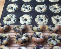 DIY Delicious Oven Baked Blueberry Donuts