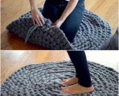 DIY Giant Crochet Rug Without Using A Crochet Hook