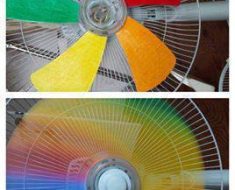 How To Paint Fan Blades For Rainbow Effect