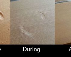 How to remove a dent from wood