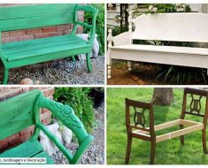 Garden Bench From Dining Chairs
