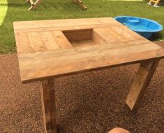 DIY Kids Table with Mess Storage