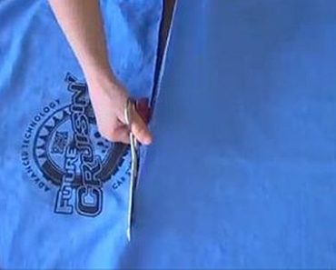 This T-Shirt Gets Cut In Half. The End Result Will Leave You In Awe!