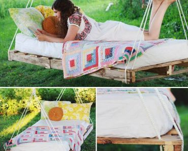 Hanging Pallet Bed