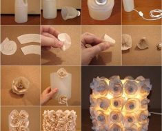 How to DIY Plastic Bottle Rose Lamp