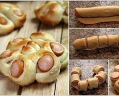 DIY Twisted Hotdog Bun Tutorial