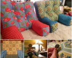 How To Sew Backrest Pillow With Arms