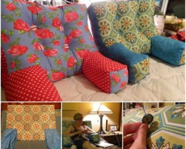 How To Sew Backrest Pillow With Arms