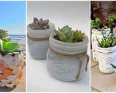 20+ DIY Mason Jars Flower Pots