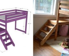 DIY Camp Loft Bed with Stairs