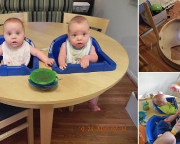 A Unique DIY Highchair For Twins